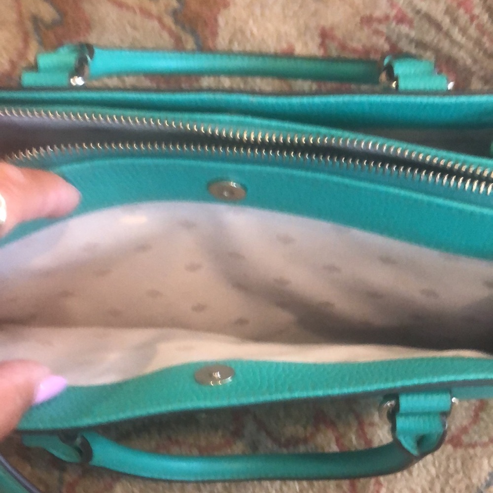 ♠️ Kate Spade green leather handbag - Picture 4 of 12
